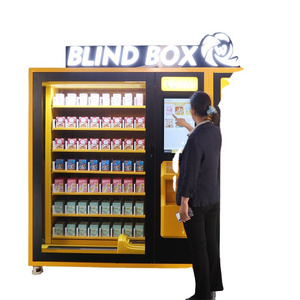 Luminous Letter Adjustable slots Automatic Pick-up Door gift touch screen lucky box vending machine