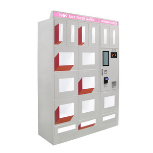 Shopping mall subway locker cabinet touch screen digital shoe water bottle vending machine