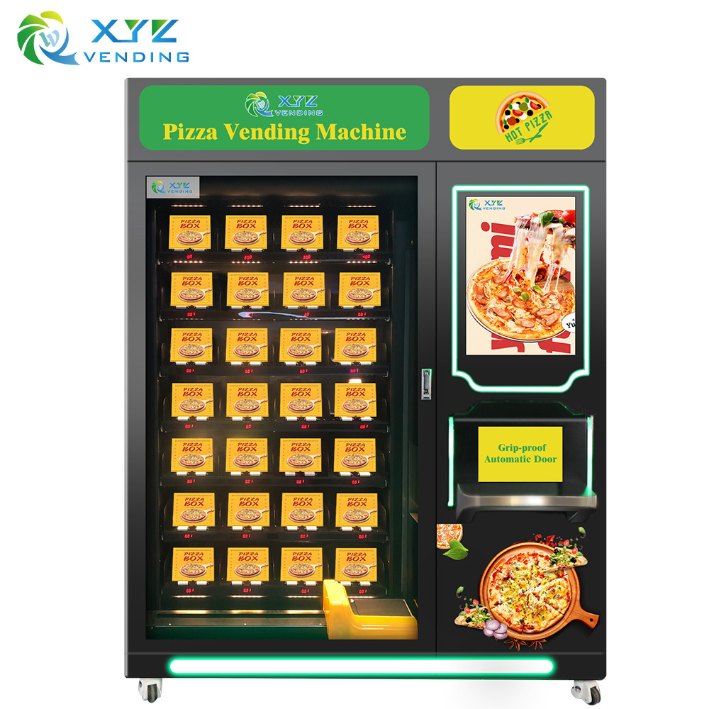 Business 2024 custom elevator touch screen automatic frozen heated food automatic pizza vending machine