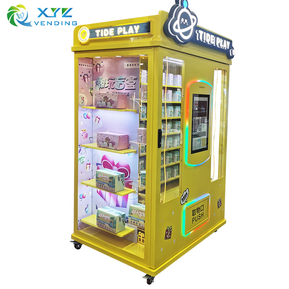 Window cabinet 21.5 inch touch screen blind box beauty adult toy cosmetic vending machine