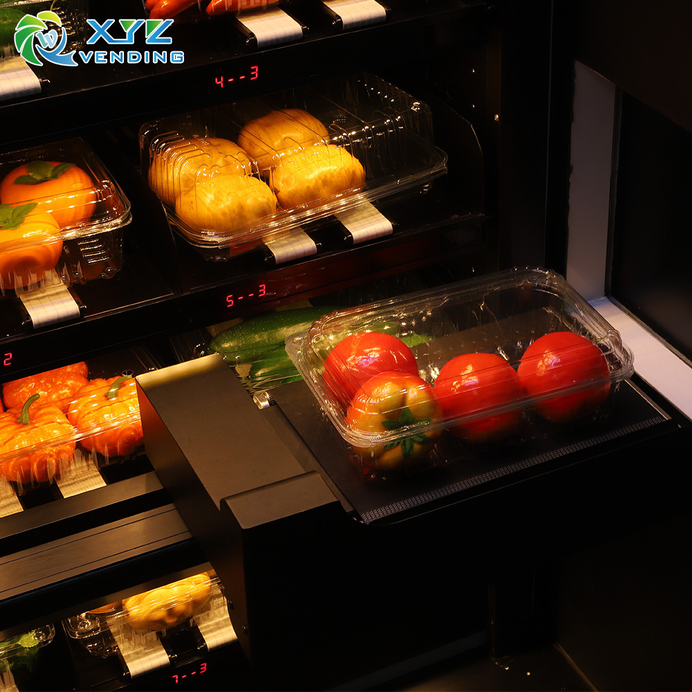 XYZ Custom Self Service Big Cabinet Refrigerated Salad Vegetable Fruit Egg Vending Machine For Foods