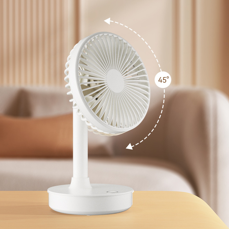 2024 Upgrade Mini Fan Portable Usb Outdoor Standing Table Fan Rechargeable Desktop Air Cooler Fan