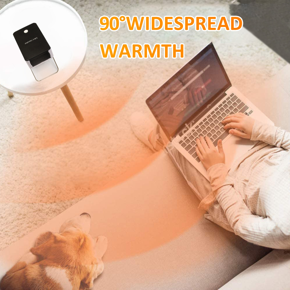 2023 Wholesale High Quality Black Ptc Home Space Fast Heating Usb Mini Portable Room Electric Ptc Fan Heater