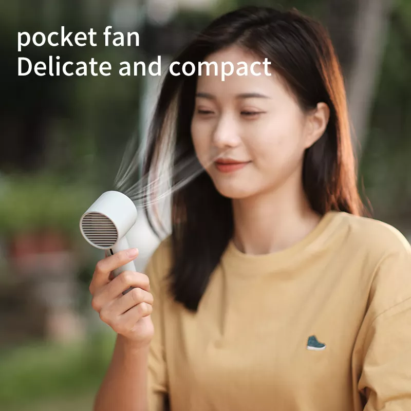 Customize Portable Mini Usb Rechargeable Electric Bladeless Handheld Air Cooler Fan