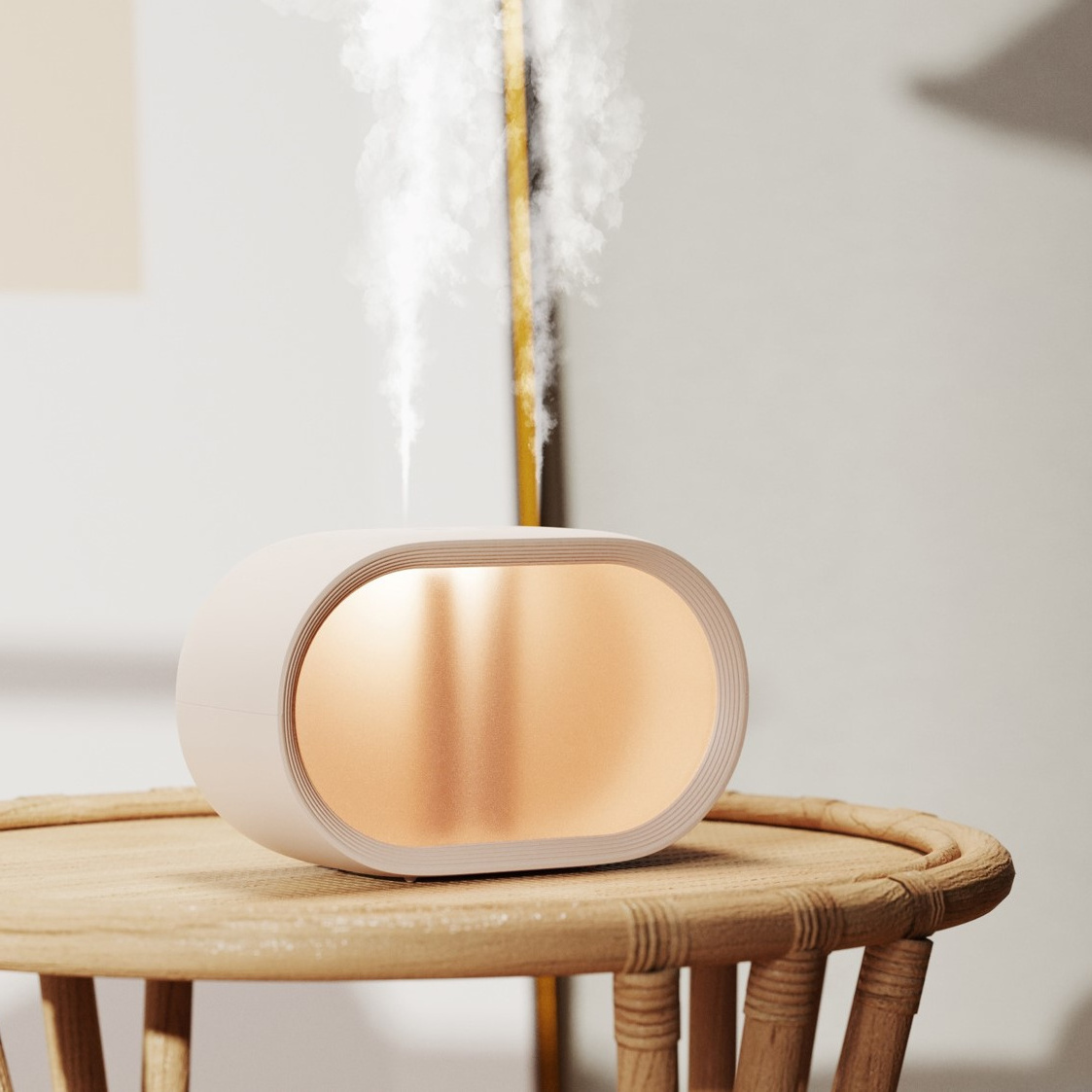 Portable Mini 500ml Dual Spray Ultrasonic Volcano Air Humidifier Diffuser Rechargeable USB Cool Mist Humidifier