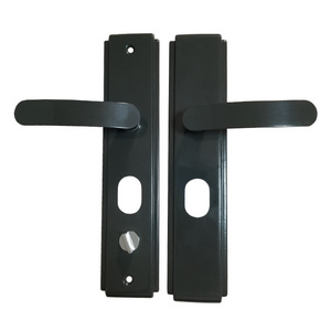 Hot Selling Indoor Iron Door Lock Lever Hollow Steel Handle Plate for Empty Door Lever Handles for Window Handles