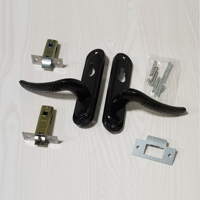 High Quality Indoor Door Lock Lever Handle Aluminum Alloy and Stainless Steel Combination Hot Sale Steel Lever Plate