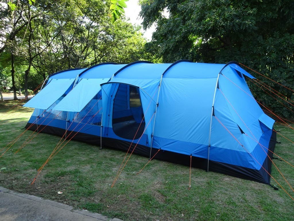 5 - 8 Persons Large Luxury 2 Rooms 1 Living Room  Family Tent Double Layers Outdoor Camping Tent