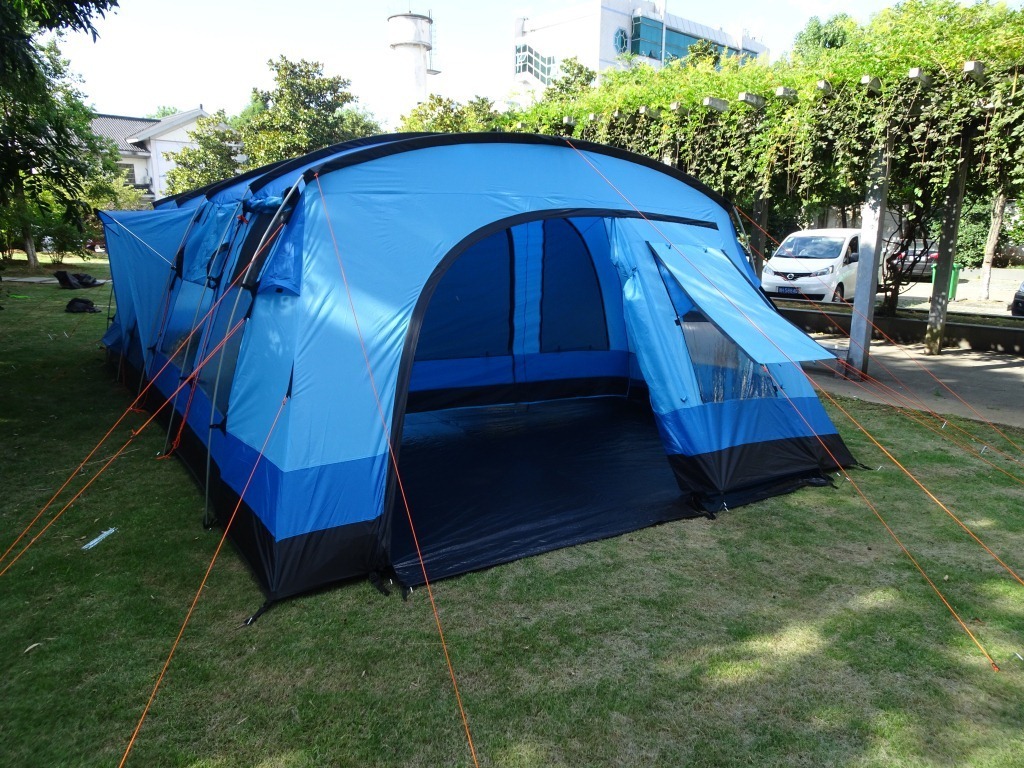 5 - 8 Persons Large Luxury 2 Rooms 1 Living Room  Family Tent Double Layers Outdoor Camping Tent