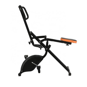 Heavy Duty Adjustable Resistance Exercise Bike And Total Crunch Power Rider For Home Gym