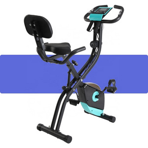 New Arrival Robust Steel Material Magnetic Folding Exercise Upright Indoor Cycling Bike