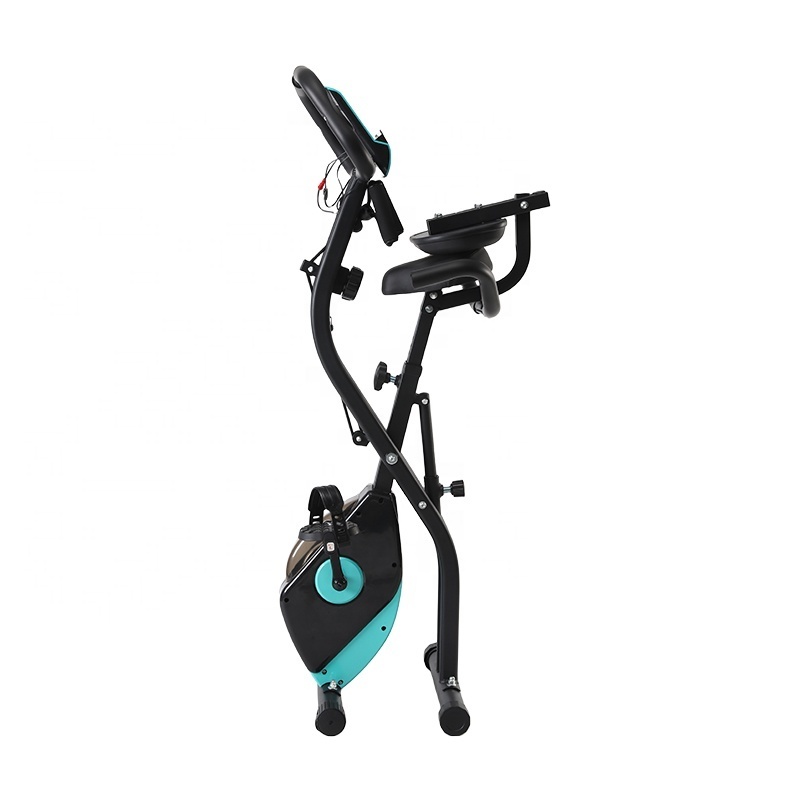 New Arrival Robust Steel Material Magnetic Folding Exercise Upright Indoor Cycling Bike