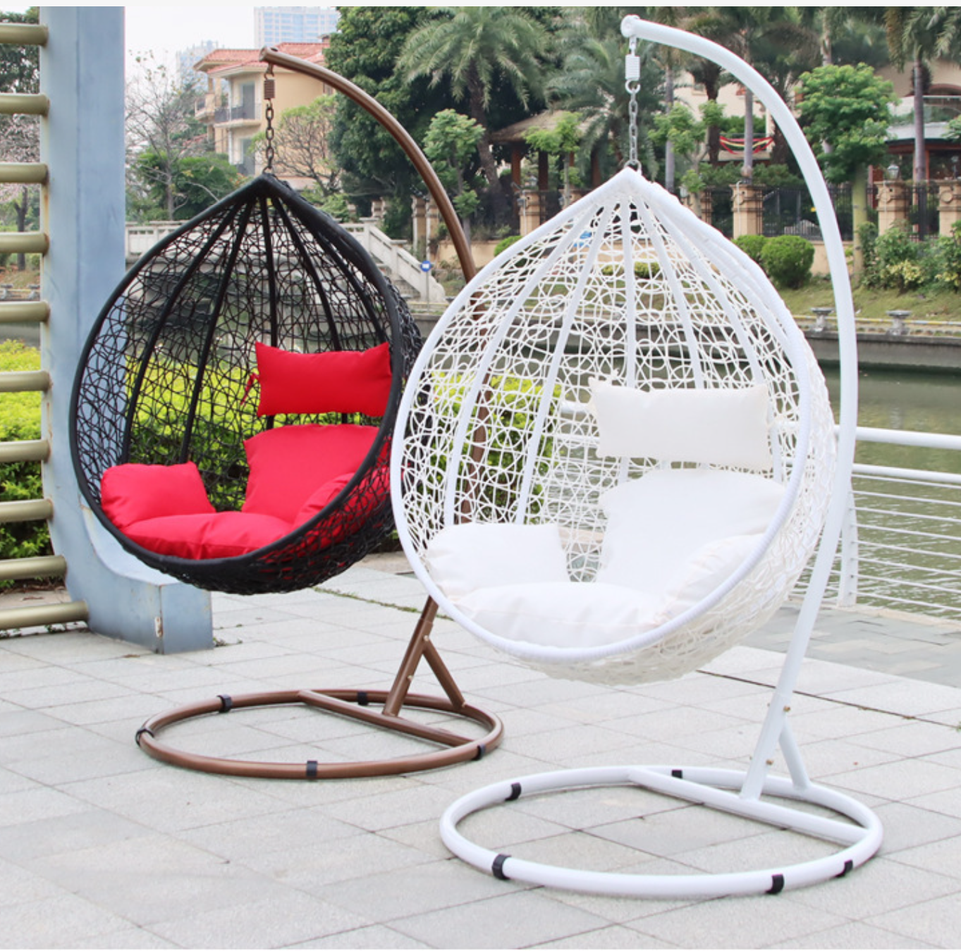 Swing Hanging Basket Hanging Basket Seat, Thicken Hanging Egg Hammock Chair Pads for Patio Garden