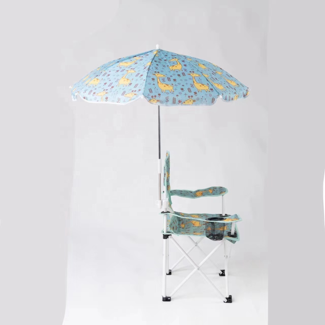 Sun protection cartoon animal baby beach chair Folding chair portable with umbrella