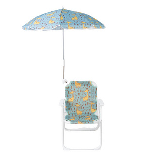 Beautiful Kids Beach Chair Children Camping Chairs with Umbrella for Holiday Outdoor