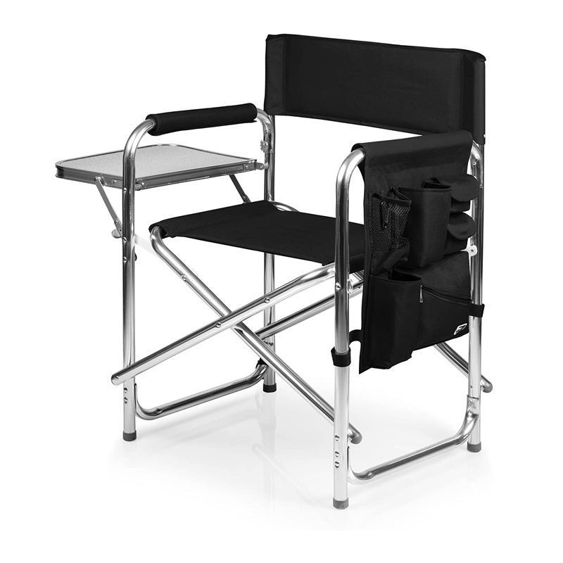 New Products Aluminum Heavy Duty Beach Chair with Folding Mini Table Portable Camping Chair for Picnic