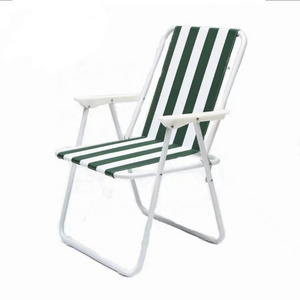 Outdoor Travel Chair Foldable Steel Material Thickened Folding Reclining Fishing Chair With Backrest