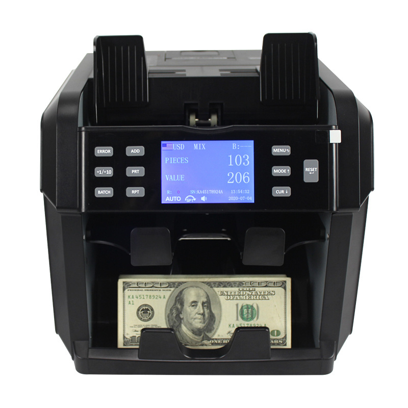 xindabill 2 CIS Fake Money Detector Counting Machine with printer for ...