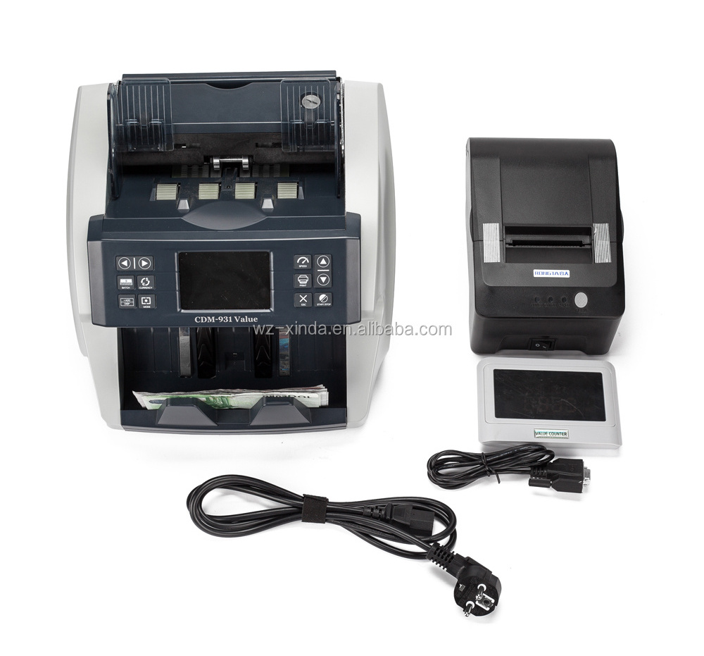 XD-770 CIS Fake Paper Money Counting Machine Value counter Polymer Mixed Banknotes Printing Bill Counter