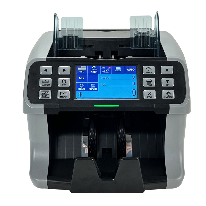 XD770P 2 CIS Fake Paper Money Counting Machine Value counter Polymer Mixed Banknotes Printing Bill Counter