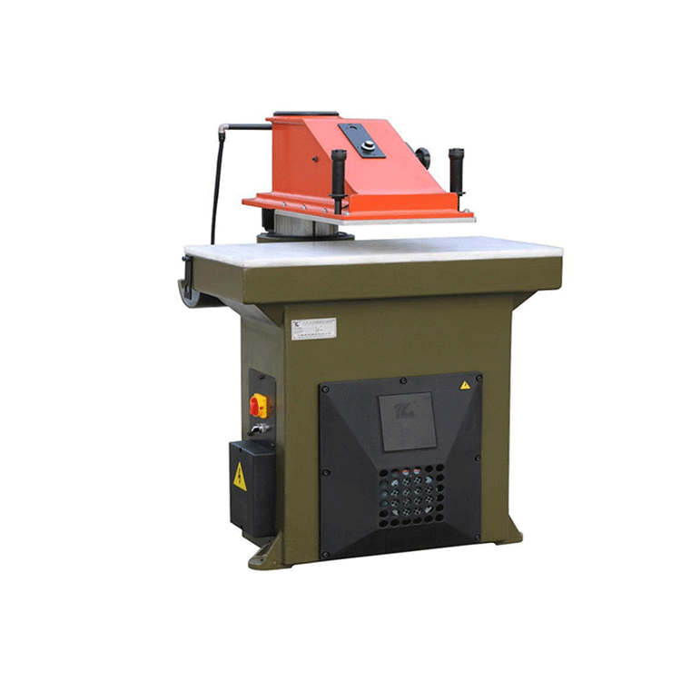 Manual leather cutting press clicker press die cutting machine hydraulic swing arm leather shoe cutting press machine