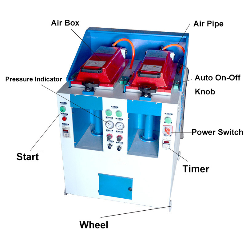 pneumatic cover-type airbag shoe sole press machine