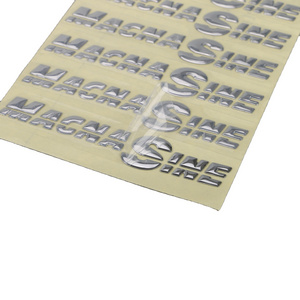 Custom 3D Waterproof Nickel Label Metal Transfer Stickers for Furniture and Bottles Electroformed Nickel Sticker