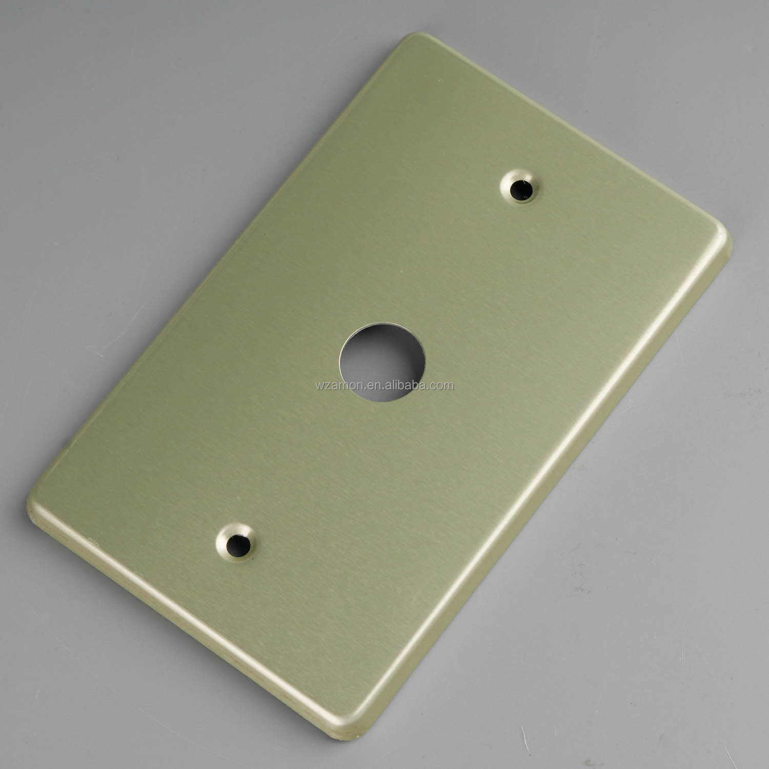 1-Gang Simple Single Wenzhou Switch Us 118 Golden Aluminum Toggle Wallplate Electrical Power Light Switch Cover Plate