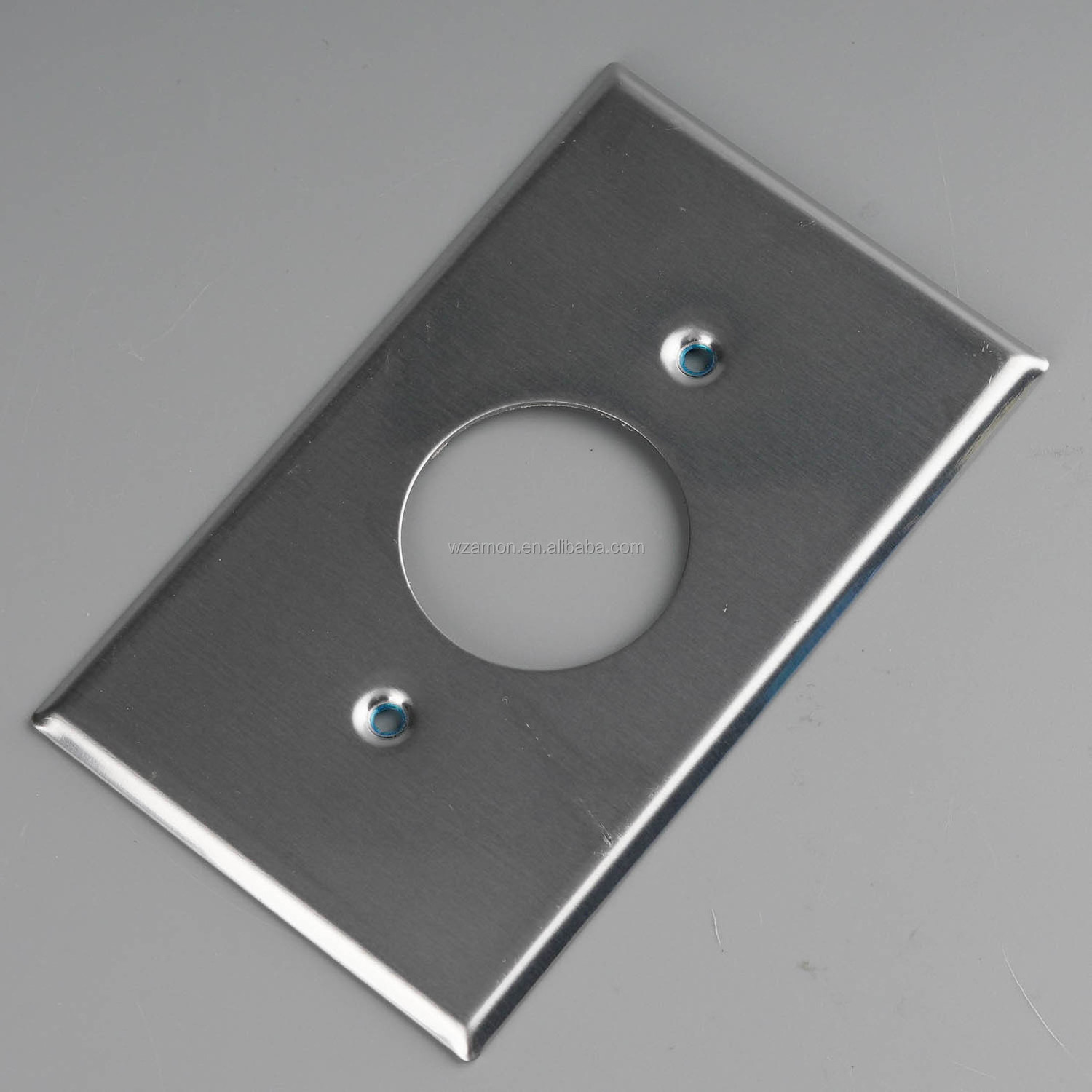 stainless steel metal electrical wall light switch mounting covers nickel Blank outlet socket cover plate plates us