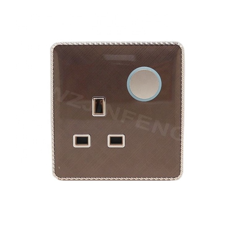 uk standard bs luxury pmma Wall Outlet Safety Plug Socket Cover light electric  wall switches and sockets