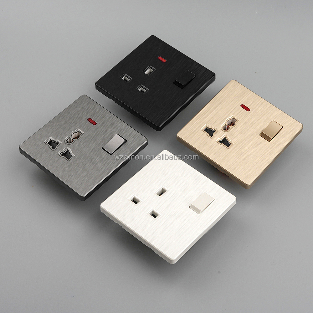 Gang Switched Socket Outlet Switch Wall Plate Covers