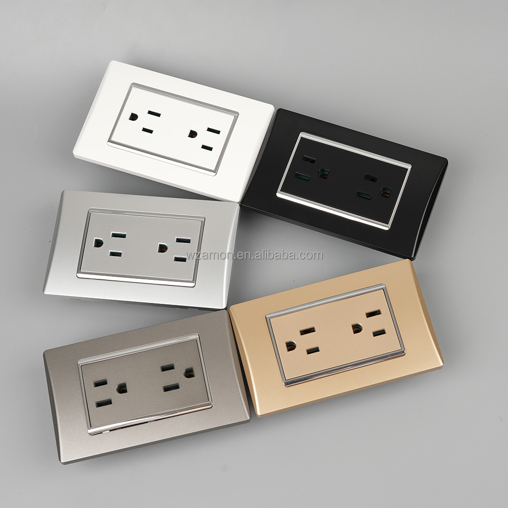 Factory Manufacture Various Morden Switch Socket Wall Electric Outlet Socket With Cover