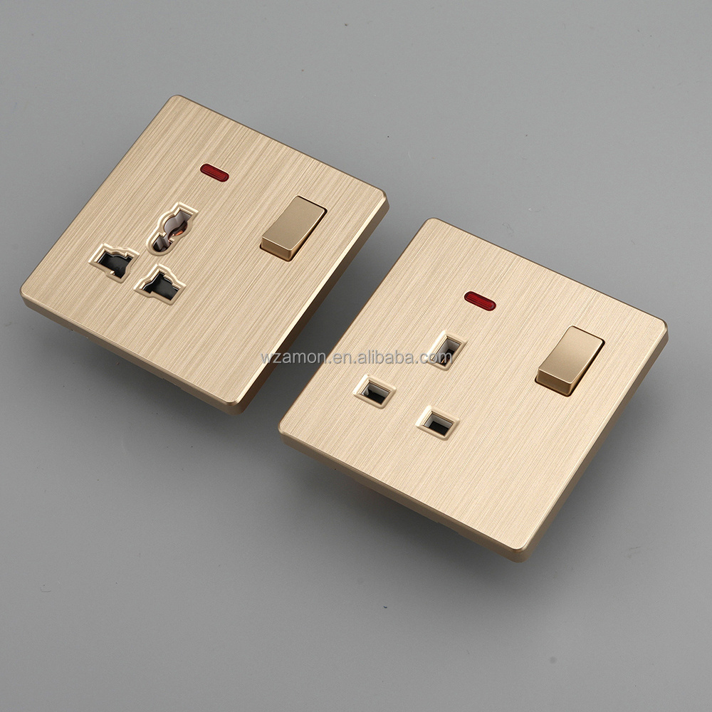 Gang Switched Socket Outlet Switch Wall Plate Covers