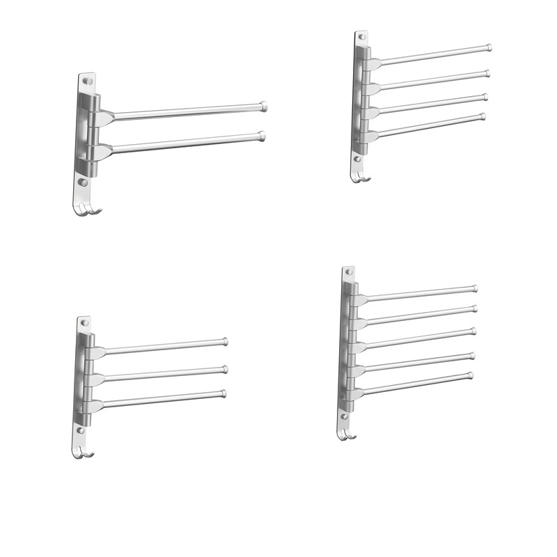 Towel bar No punch punch double wall hanging towel rack bathroom rack