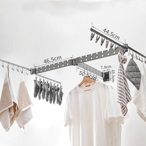 Folding clothes drying rack Wall hanging retractable room drying rack, used for balcony, living room