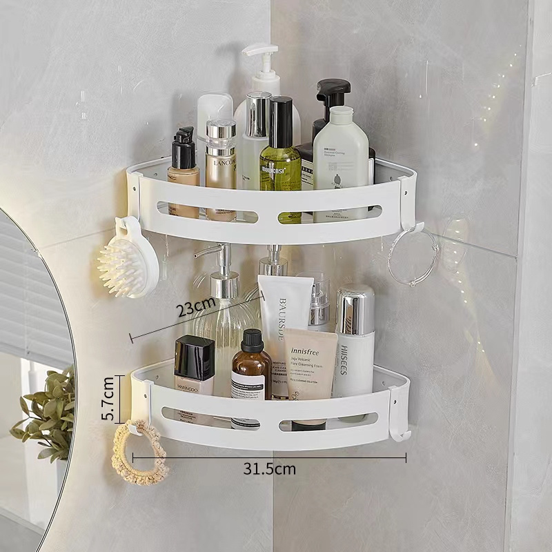 Shower Corner Shelf Shelf Tripod Adhesive Corner Shower Bathroom Corner Bath Shelf Shower