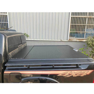 Aluminum Retractable Tonneau Cover Truck 4X4 Roller Lid With Lock Hand-Pull Truck Bed for MAZDA BT-50