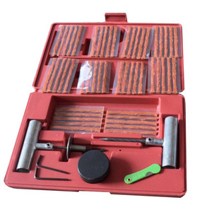 WZAUTO 57pcs portable emergency outdoor car truck auto tubeless tire puncture repair tools kit