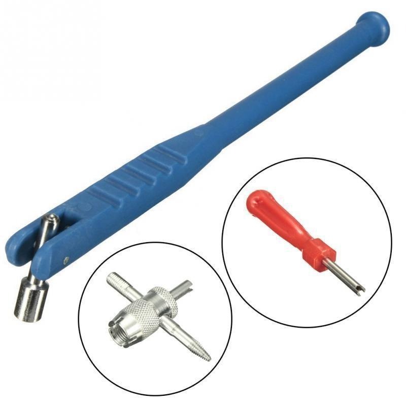 WZAUTO 3Pcs Tire Valve Core Puller Remover Installer Tire Repair Kit 3 In 1 Multifunctional Valve Core Removal Tool