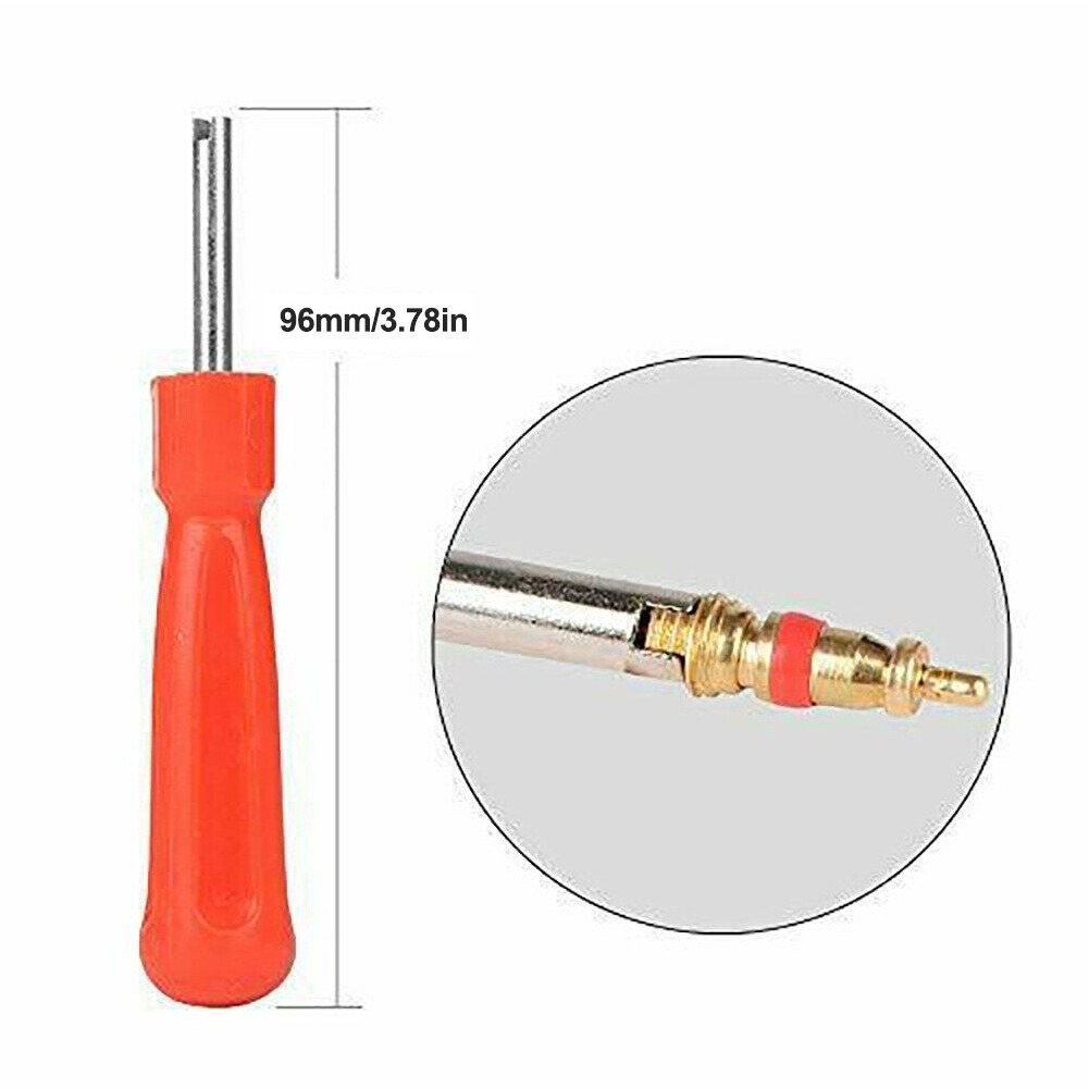 43pcs Heavy Duty Tyre Inflator Gauge Automatic Digital Air Tire Screw Remover Install Valve Core Removal Tool