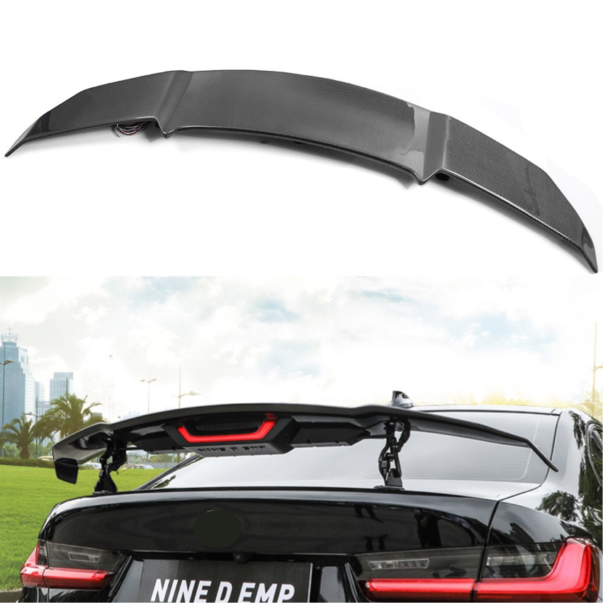 NEW Electric Universal Carbon Fiber Sedan Car Rear Trunk Tail Boot Automatic Car Spoiler For Honda Civic BMW 3series