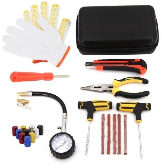 10PCs Car Tire Repair Kit Rivet Tool Set Car Bicycle Tubeless Puncture Plug Garage Auto Parts Tyre Puncture Repair