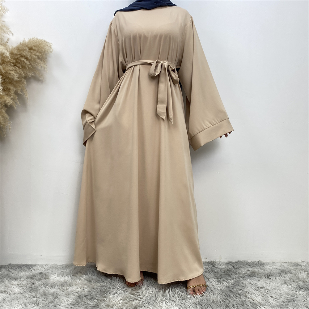 Wholesale Turkey Modest Dubai EID Robe Sale Abaya Online Solid Color Luxury Abaya Women Muslim Dress Diamond Open Abaya