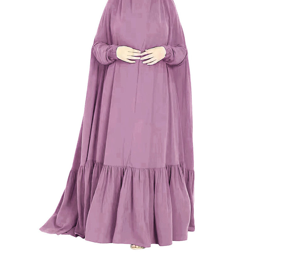 Hot Muslim Prayer Clothes Women Fashion Hooded Abaya Full Cover Jilbabs Caftan Dress Islam Dubai Modest Robe Large khimar Niqab