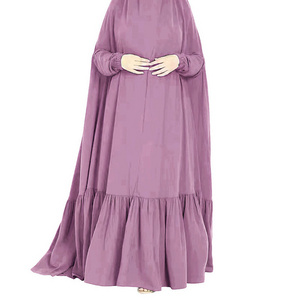 Hot Muslim Prayer Clothes Women Fashion Hooded Abaya Full Cover Jilbabs Caftan Dress Islam Dubai Modest Robe Large khimar Niqab