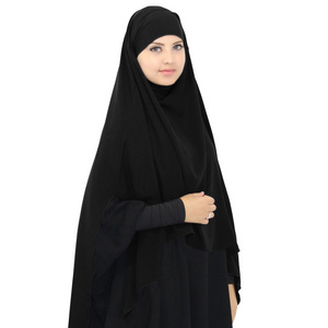 Wholesale High Quality Factory Jilbab Turkish Muslim Dress Islamic Clothing khimar jilbab hijab rop islamic hijabs for women