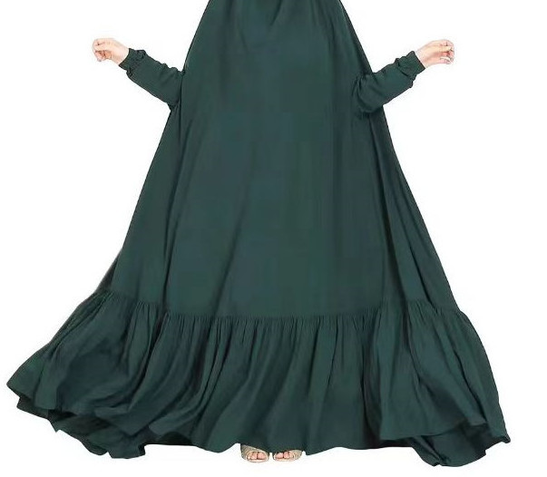 Hot Muslim Prayer Clothes Women Fashion Hooded Abaya Full Cover Jilbabs Caftan Dress Islam Dubai Modest Robe Large khimar Niqab