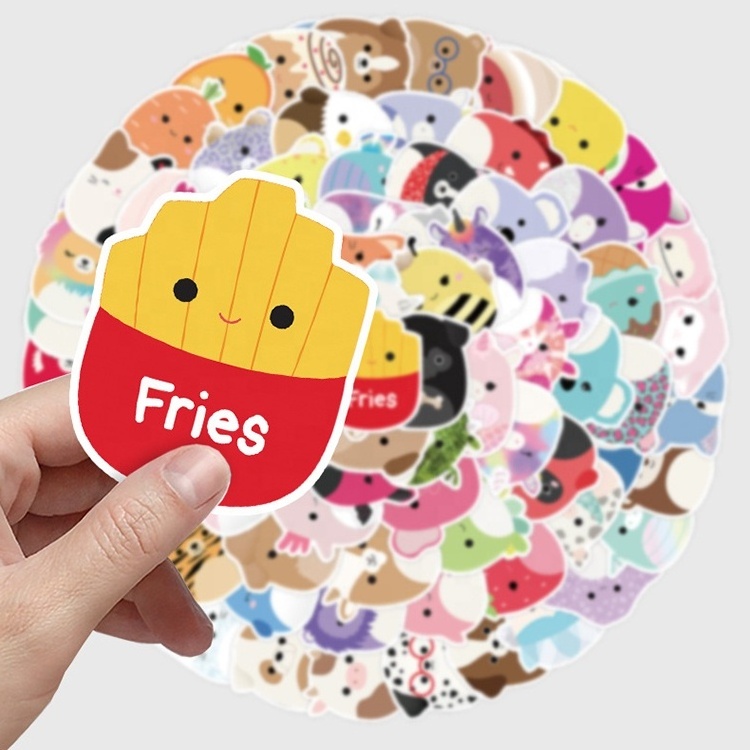 100Pcs Cute Children Stickers Mobile Phone Cup Computer Decoration Stickers Notebook Waterproof Stickers