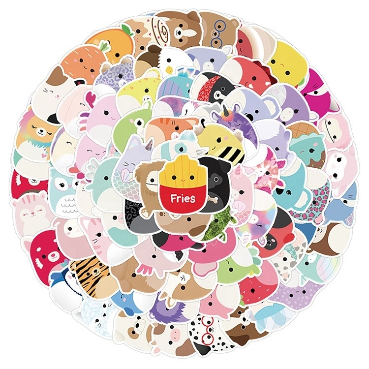 100Pcs Cute Children Stickers Mobile Phone Cup Computer Decoration Stickers Notebook Waterproof Stickers