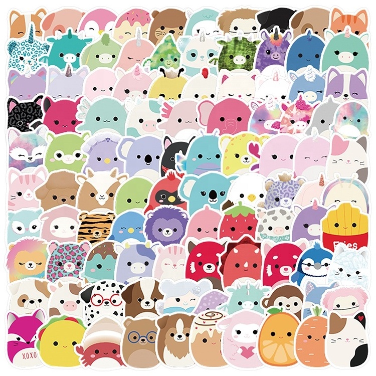 100Pcs Cute Children Stickers Mobile Phone Cup Computer Decoration Stickers Notebook Waterproof Stickers